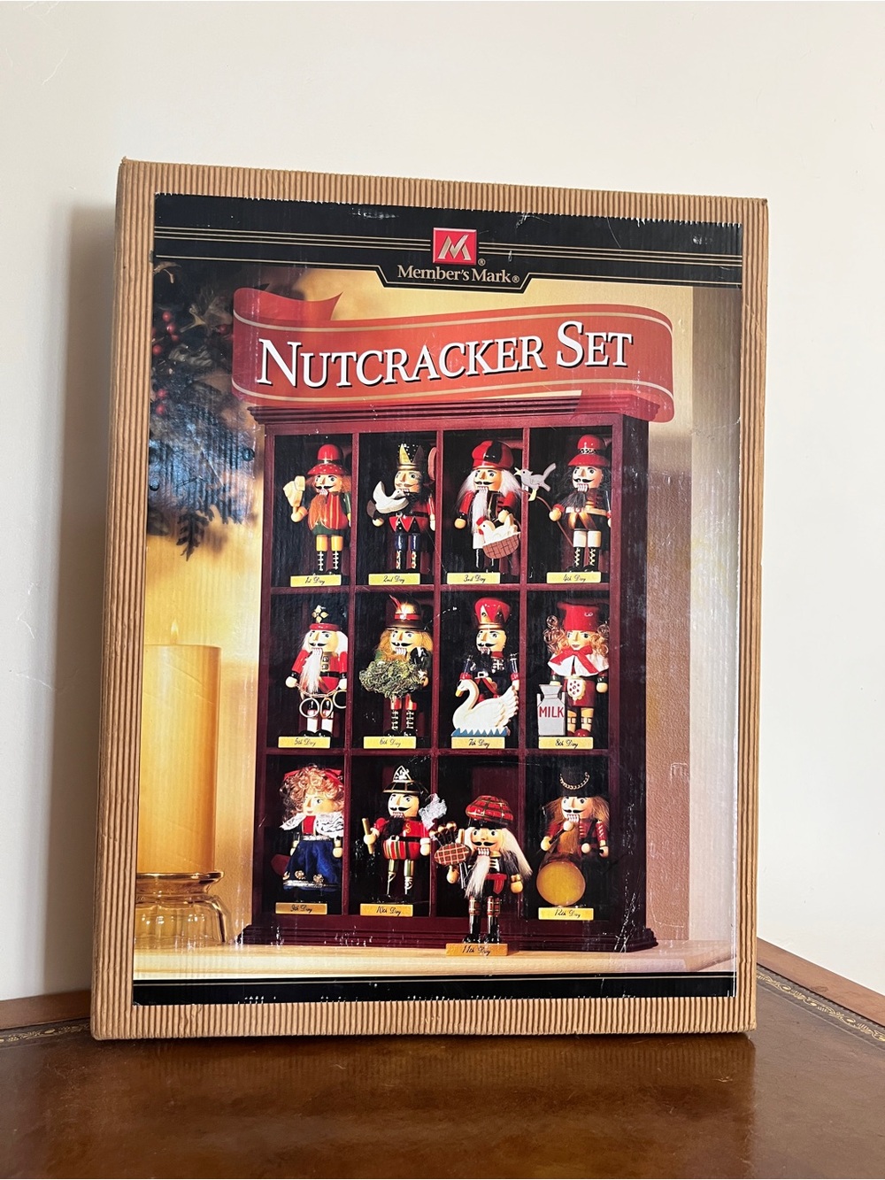 Twelve days of Christmas nutcracker set members mark